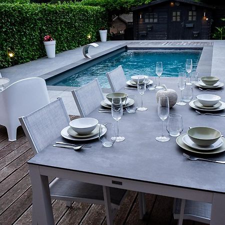 Chez Sabine Et Eric Maison Pour 6 Personnes Avec Piscine Chauffee Andenne Buitenkant foto
